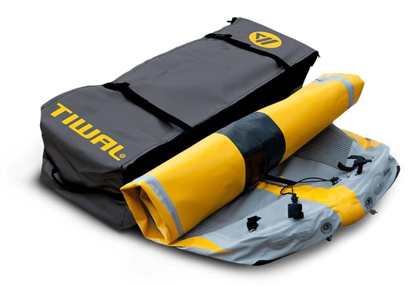 Voiler gonflable transportable en 2 sacs