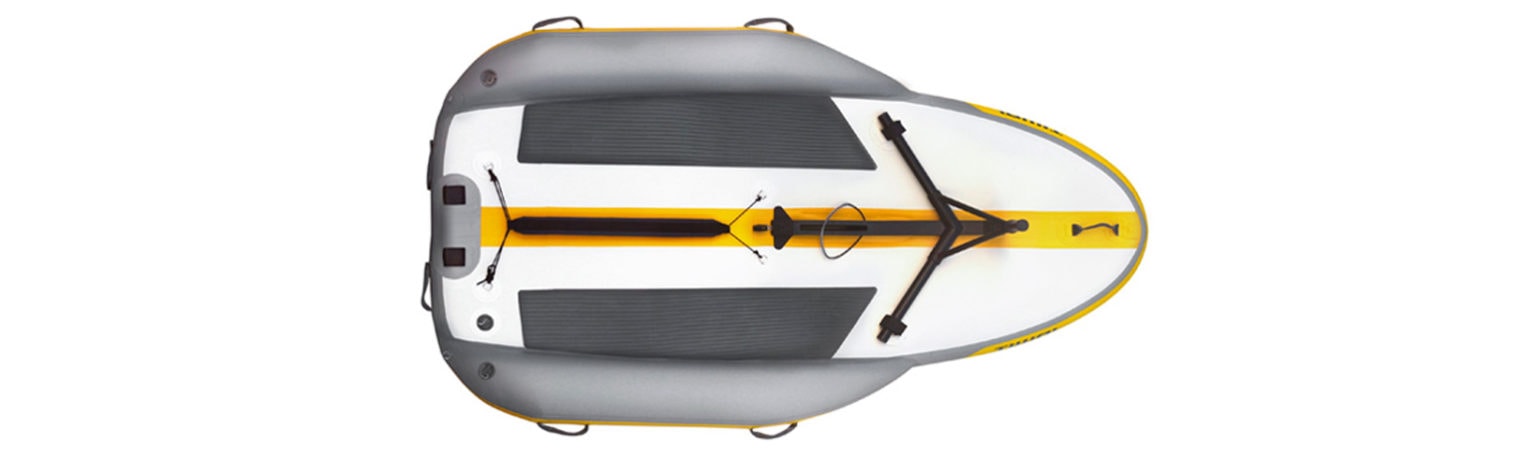 Tiwal 2 small dinghy hull seen from above