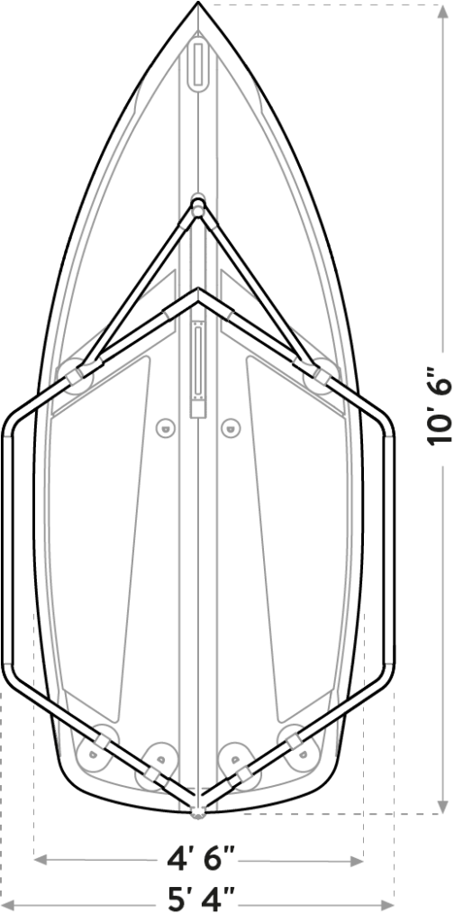 Tiwal 3 sailboat hull dimensions