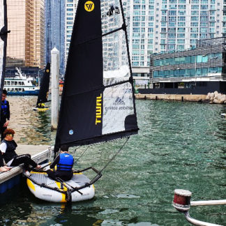 Fleet of Tiwal 3 in Busan Haearm sailing academy