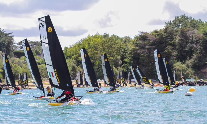 Belles conditions de navigation pour la Tiwal Cup 2019 avec remontée au vent par 13 noeuds