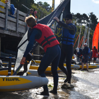 News | Events | Tiwal Cup 2019 Preparing Tiwal 3 of the inflatable sailboats during the Tiwal Cup 2019