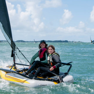 News | Events | Tiwal Cup 2019 Double-handed crew on Tiwal 3 inflatable sailing dinghy during the Tiwal Cup 2019