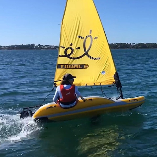 Tiwal 2 sailing dinghy poster square