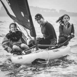 Father's day sailing on Tiwal sailboat
