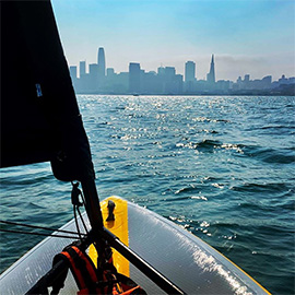 Navigation calme à San Francisco