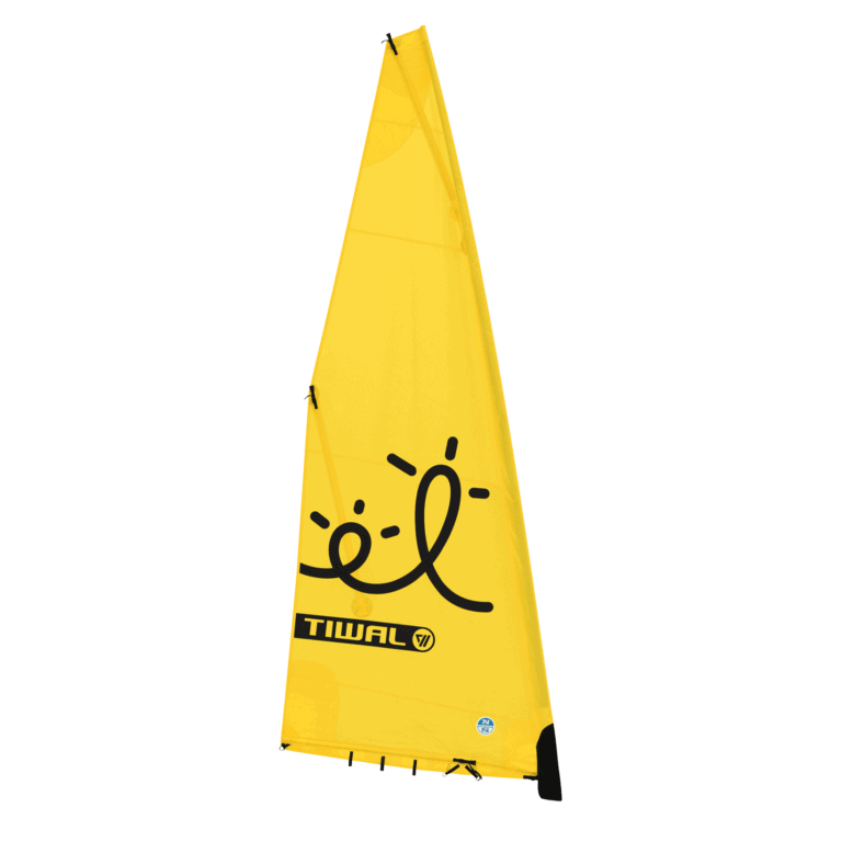 5.6 m² yelllow furling sail for Tiwal 2 inflatable sailboat