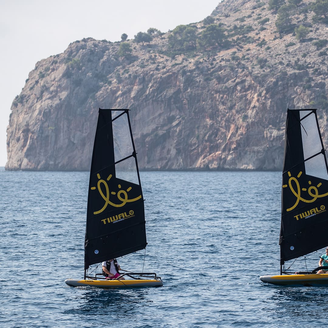 Tiwal inflatable small sailboats in Palma de Mallorca