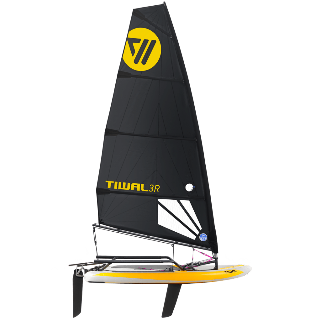 Tiwal 3R sailing dinghy with 7.2 m² light wind sail