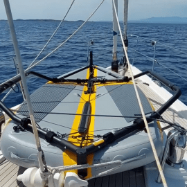 Tiwal Sailboat onboarded in northern Sardinia