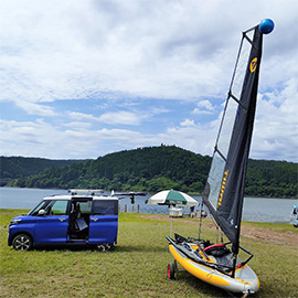 Tiwal sailboats fit in small cars