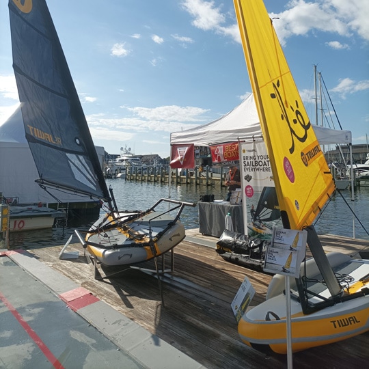 Annapolis sailboat show Tiwal