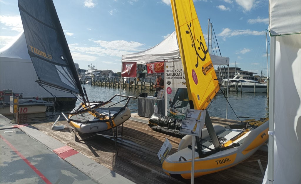 Annapolis sailboat show tiwal sailboats