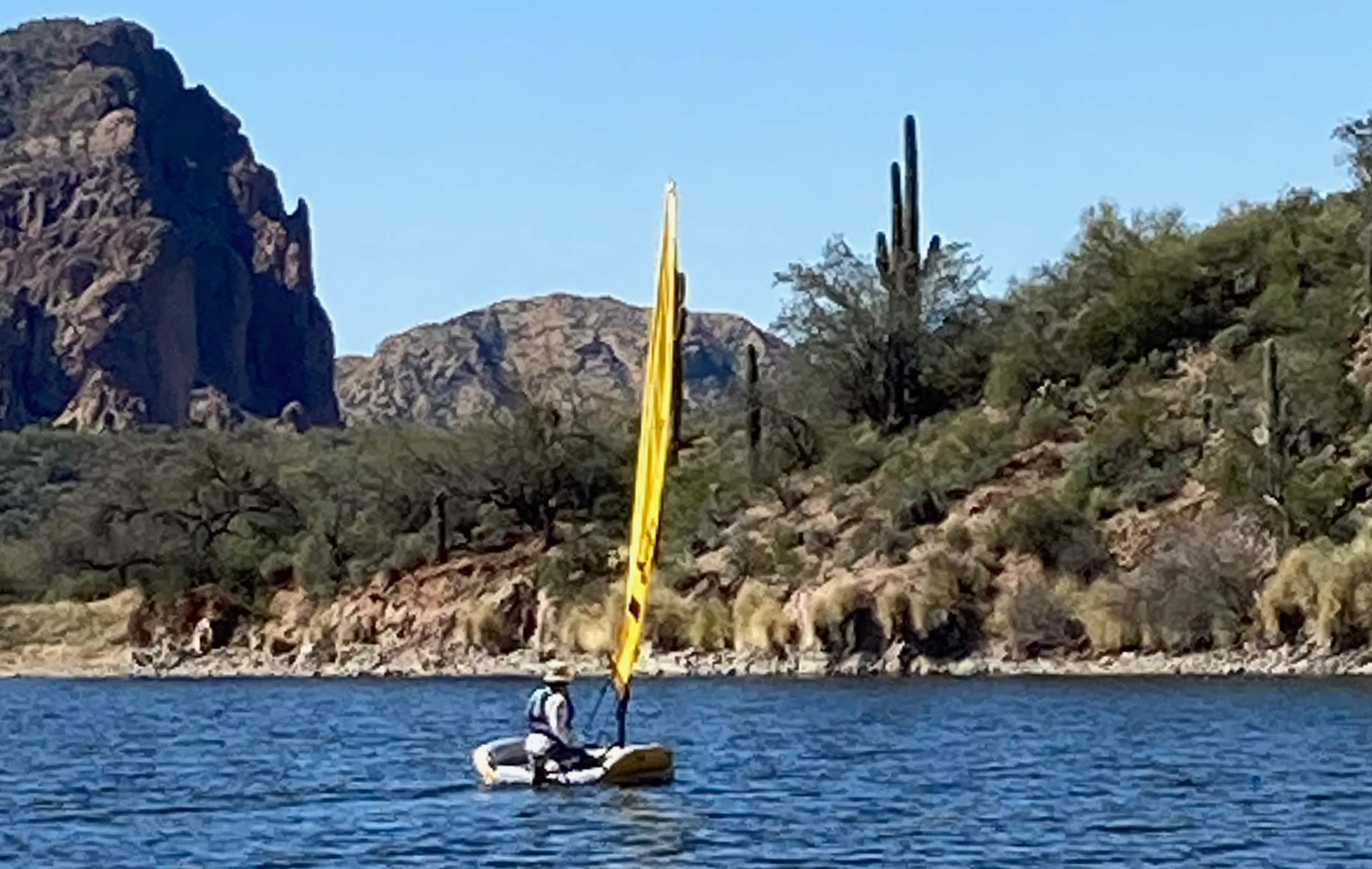 Tiwal 2 boat on a lake
