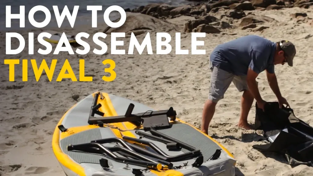 How to disassemble the Tiwal 3 inflatable sailboat