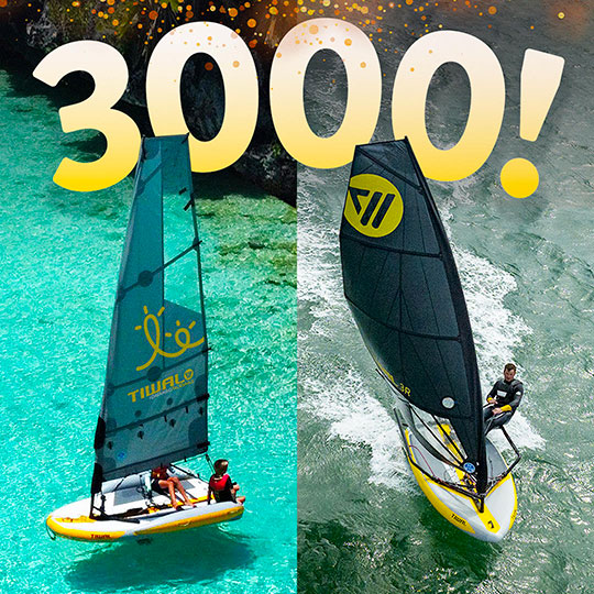 3000 Tiwal sailboats round the world!