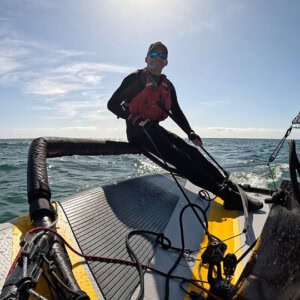 Dinghy sailing in Key Biscayne, Florida