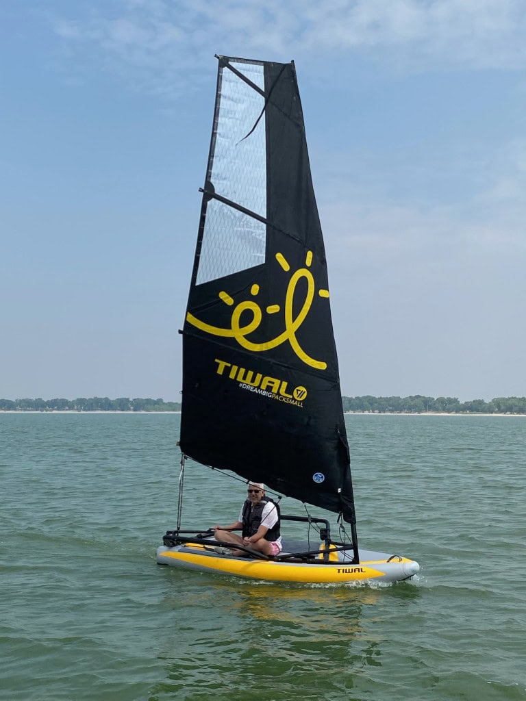 Sailing boat close to Scottsbluff, Nebraska