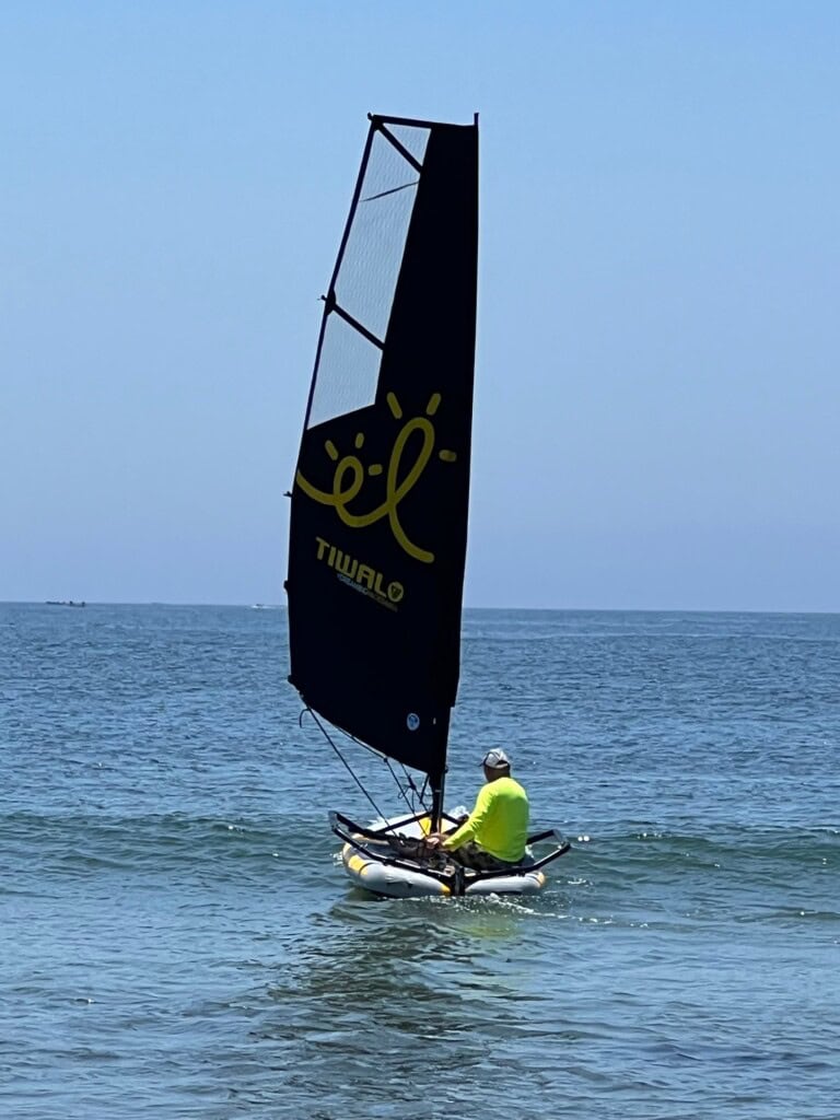 Dinghy sailing in Baja, South California