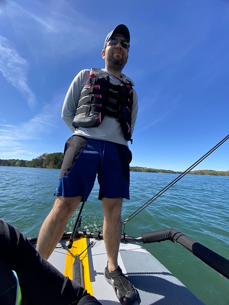 Stand up sailing dinghy