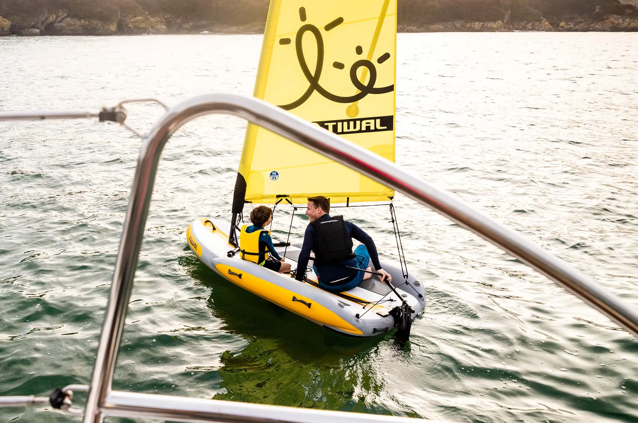 Comfortable sailing dinghy boat