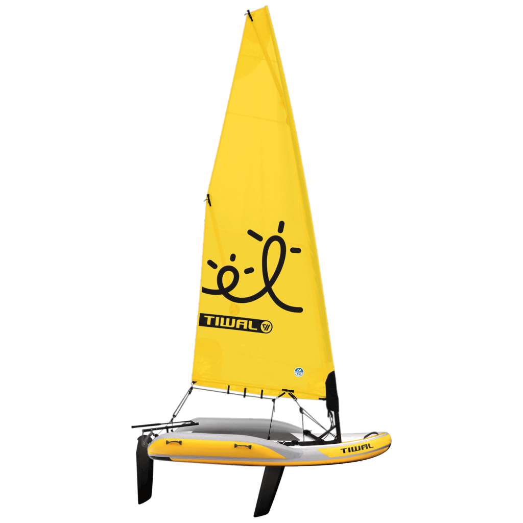 Tiwal 2 sailing dinghy furling sail