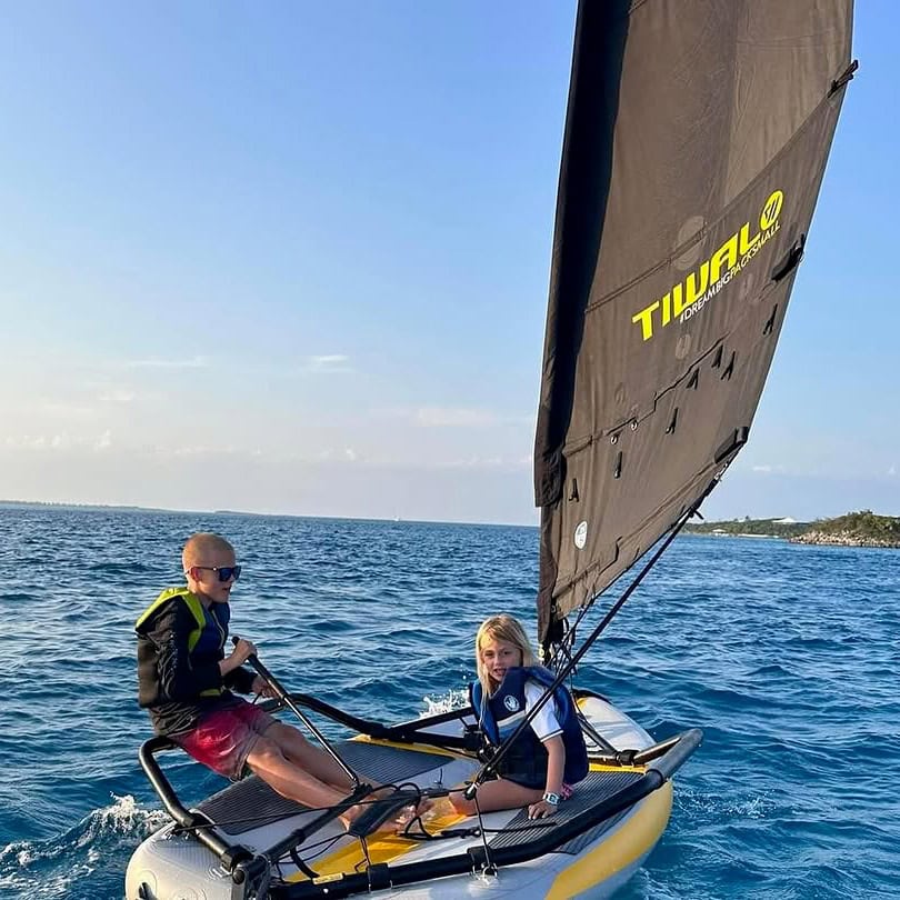 Kids sailing session in the Caribbean