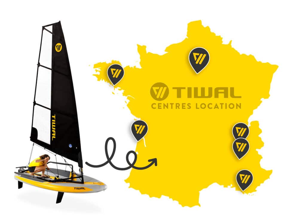 Carte des centres test dériveurs gonflables