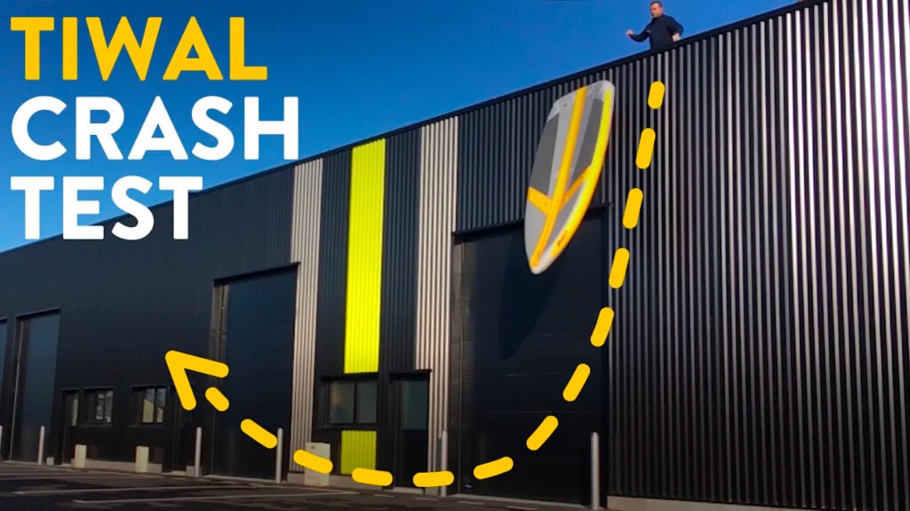 Crash test: drop a Tiwal hull from the roof