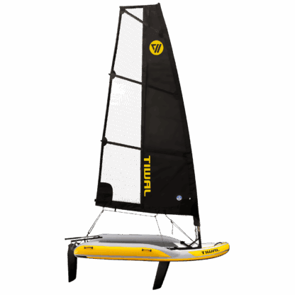 Tiwal 2L inflatable family sailboat with 75ft² sail