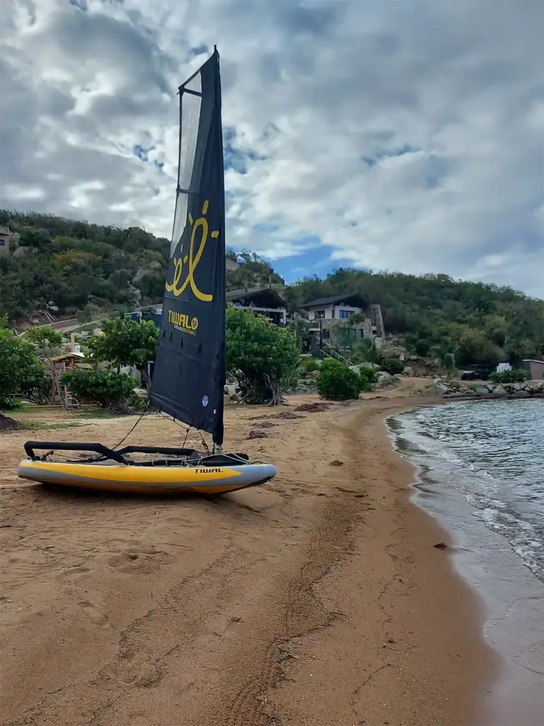 Sailboat on the sand