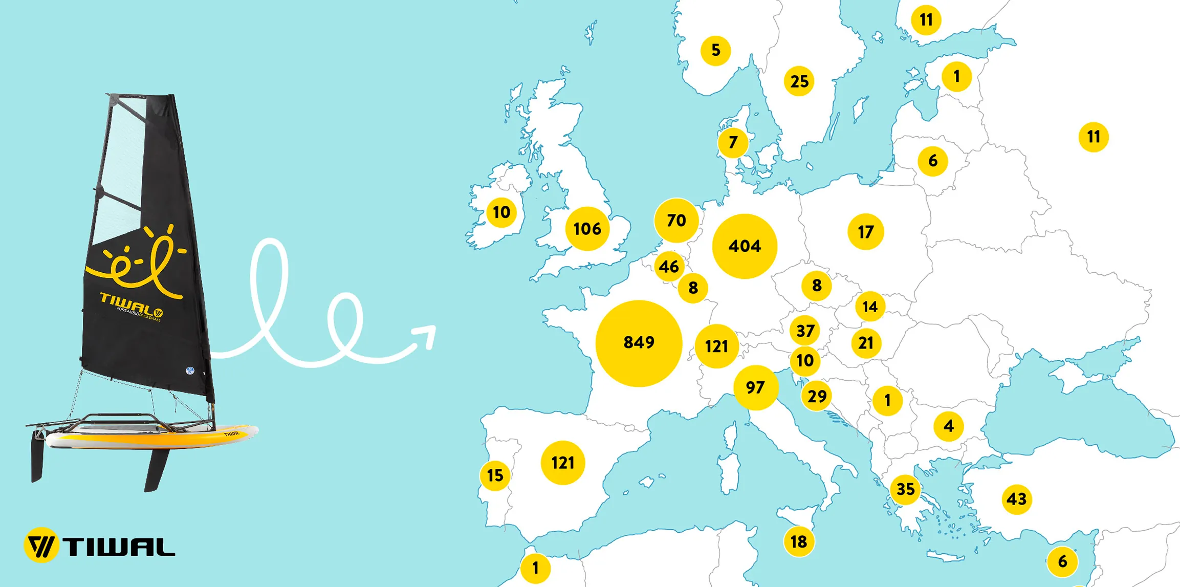 Europe Tiwal Owners Map