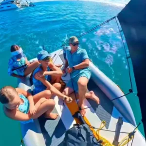 Sailing to the restaurant