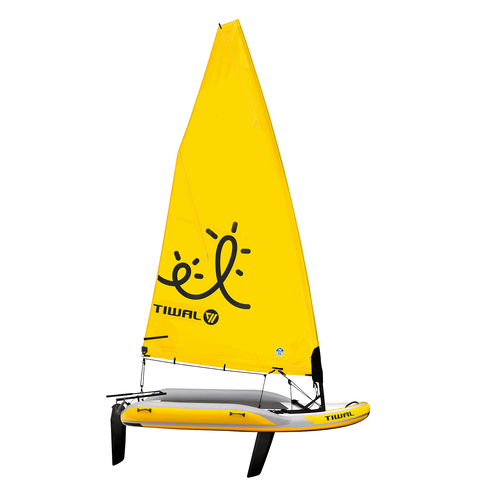 Tiwal 2L family sailing dinghy with reefable sail