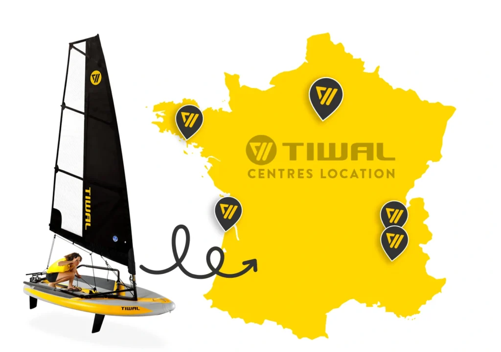 Carte des centres test dériveurs gonflables