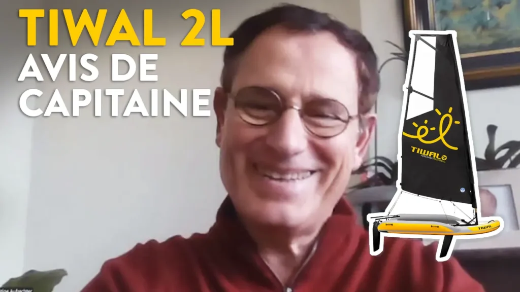 Franck capitaine du dériveur familial Tiwal 2L